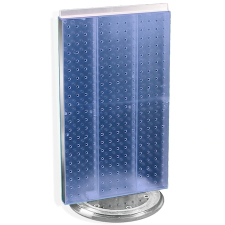 Azar Displays Revolving 13.5"W x 22"H Pegboard Counter Display 700513-BLU